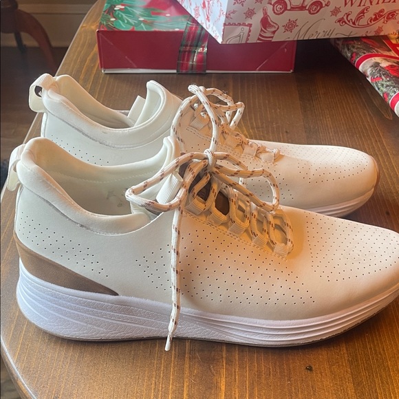 Steve Madden White leather Sneakers size 9.5 men’s - Picture 5 of 7